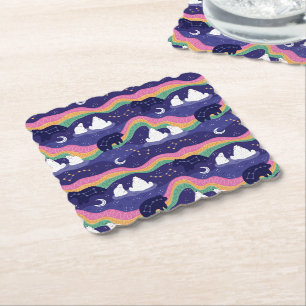 Dessous-de-verre En Papier Dessous de verre Northern Lights