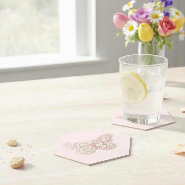 Dessous-de-verre En Papier Dessous de verre Papier papillon (Créateur téléchargé)