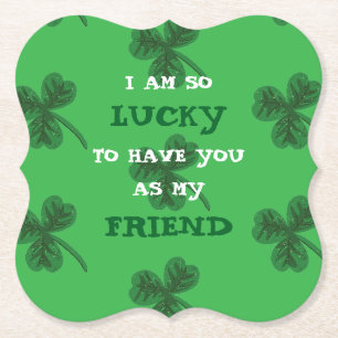 Dessous-de-verre En Papier Dessous de verre personnalisés Shamrock St. Patric