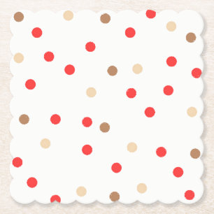 Dessous-de-verre En Papier Dessous de verre Poka Dot