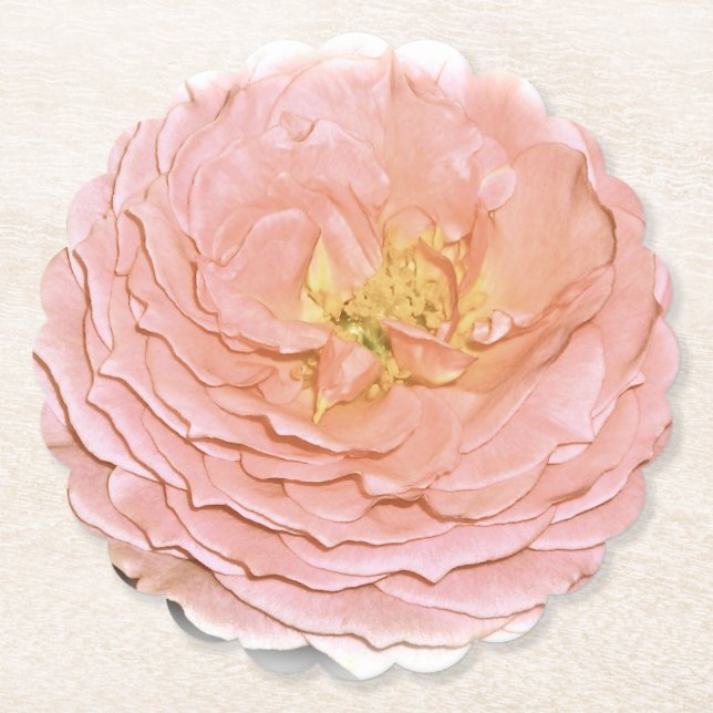 Dessous-de-verre En Papier Dessous de verre rose pastel (Devant)