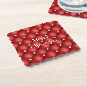 Dessous-de-verre En Papier Diamant rouge