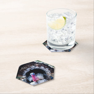 Dessous-de-verre En Papier Dinde de Thanksgiving festive grande