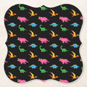 DESSOUS-DE-VERRE EN PAPIER DINOSAURS