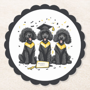 Dessous-de-verre En Papier Diplôme Chiens de caniche standard