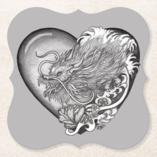 Dessous-de-verre En Papier Dragon Heart