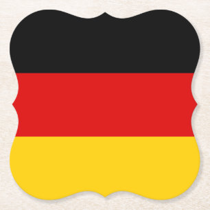 Dessous-de-verre En Papier Drapeau allemand