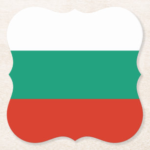 Dessous-de-verre En Papier Drapeau Bulgarie