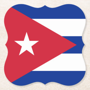 Dessous-de-verre En Papier Drapeau cubain