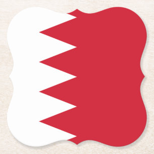 Dessous-de-verre En Papier Drapeau de Bahreïn