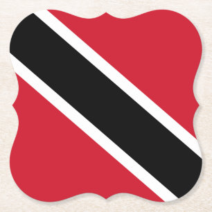 Dessous-de-verre En Papier Drapeau de Trinité-et-Tobago