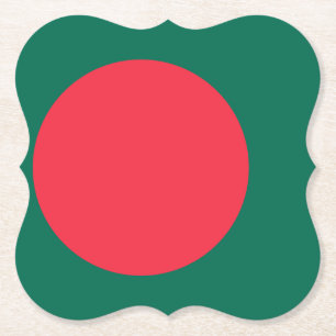 Dessous-de-verre En Papier Drapeau du Bangladesh
