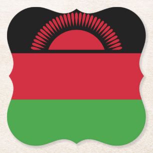 Dessous-de-verre En Papier Drapeau du Malawi