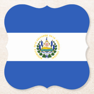 Dessous-de-verre En Papier Drapeau El Salvador