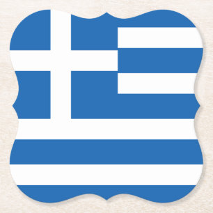 Dessous-de-verre En Papier Drapeau grec