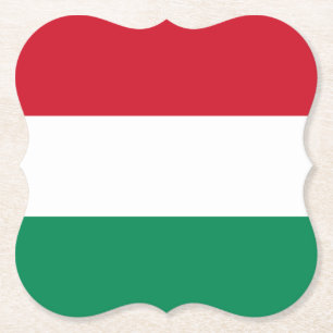 Dessous-de-verre En Papier Drapeau hongrois