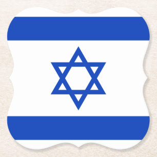 Dessous-de-verre En Papier Drapeau Israël