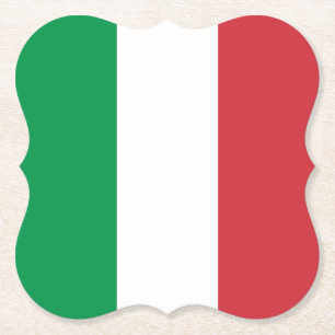 Dessous-de-verre En Papier Drapeau italien