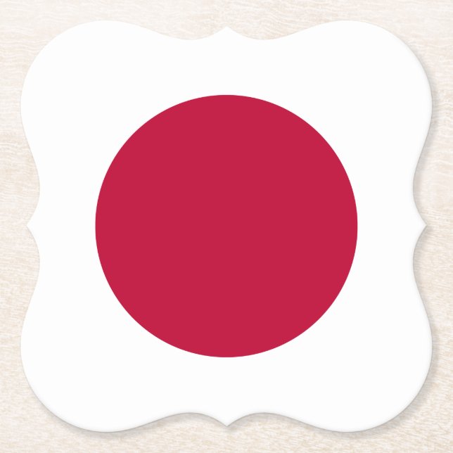 Dessous-de-verre En Papier Drapeau japonais (Devant)