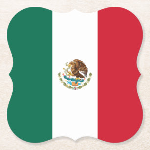 Dessous-de-verre En Papier Drapeau mexicain
