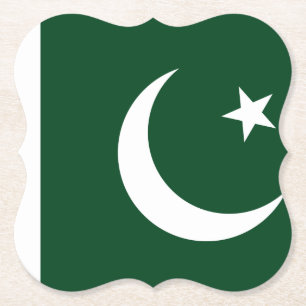 Dessous-de-verre En Papier Drapeau pakistanais