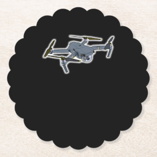 Dessous-de-verre En Papier Drone Pilote Quadcopter Pilote Drone