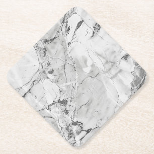 Dessous-de-verre En Papier Elégant ardoise Whisper Stream Texture de marbre p