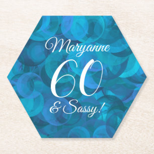 Dessous-de-verre En Papier Elégant Ocean Blue 60 et Sassy Birthday Party
