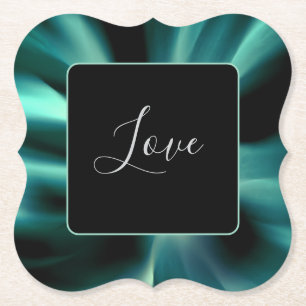 Dessous-de-verre En Papier Emerald Green Floral - Moderne