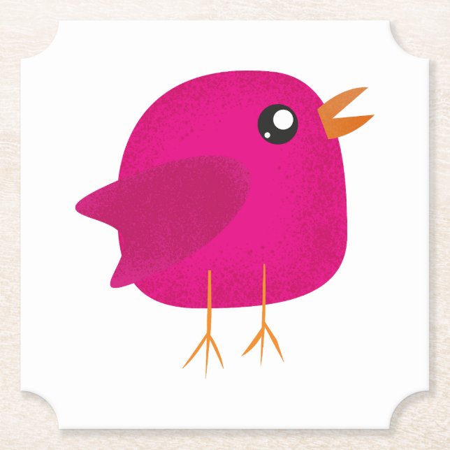 Dessous-de-verre En Papier Enfants mignonette birdy (Devant)