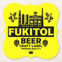 Étiquettes de bière artisanale amusant