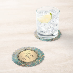 Dessous-de-verre En Papier Étoiles de Glittery Whimsical Anniversaire Personn