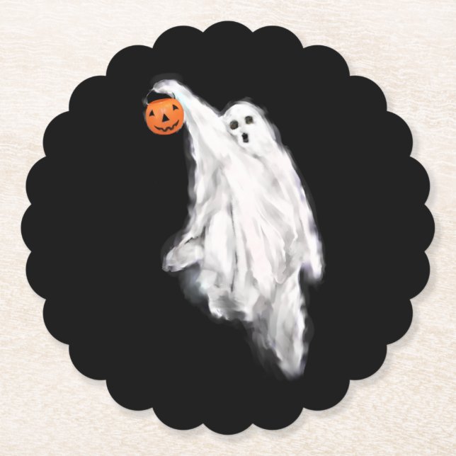 Dessous-de-verre En Papier Fête d'Halloween (Devant)