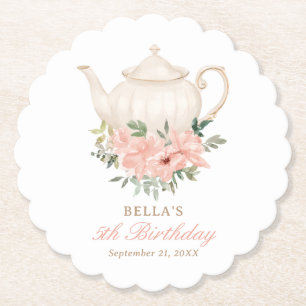Dessous-de-verre En Papier Fête du thé floral Anniversaire