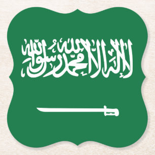 Dessous-de-verre En Papier Flag d'Arabie saoudite