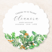 Fleurs de naissance de décembre personnalisées pou