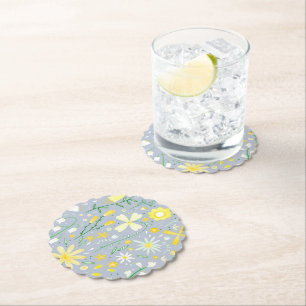 Dessous-de-verre En Papier Fleurs fraîches Botanique