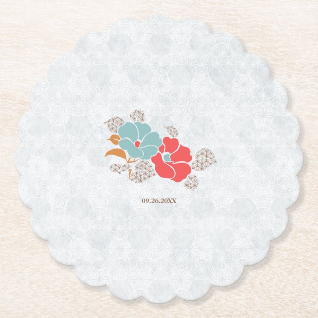 Dessous-de-verre En Papier "Floral Elegance" Collection (Devant)