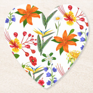 Dessous-de-verre En Papier Floral sauvage