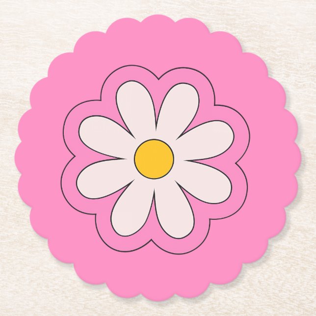 Dessous-de-verre En Papier Flower (Devant)