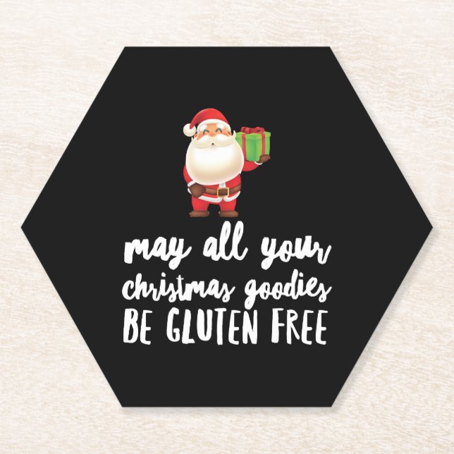 Dessous-de-verre En Papier Funny Christma Gluten Free (Devant)