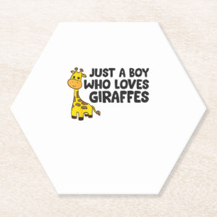 Dessous-de-verre En Papier Funny Giraffe Lover Giraffe Skateboard