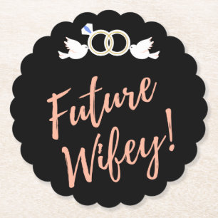 Dessous-de-verre En Papier Futurs Inséparables Wifey