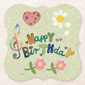 Dessous-de-verre En Papier Geburtstag