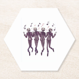 Dessous-de-verre En Papier Ghost Barbershop Quartet