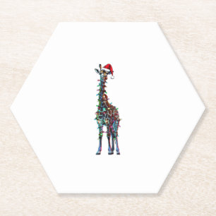 Dessous-de-verre En Papier Giraffe Noël _1