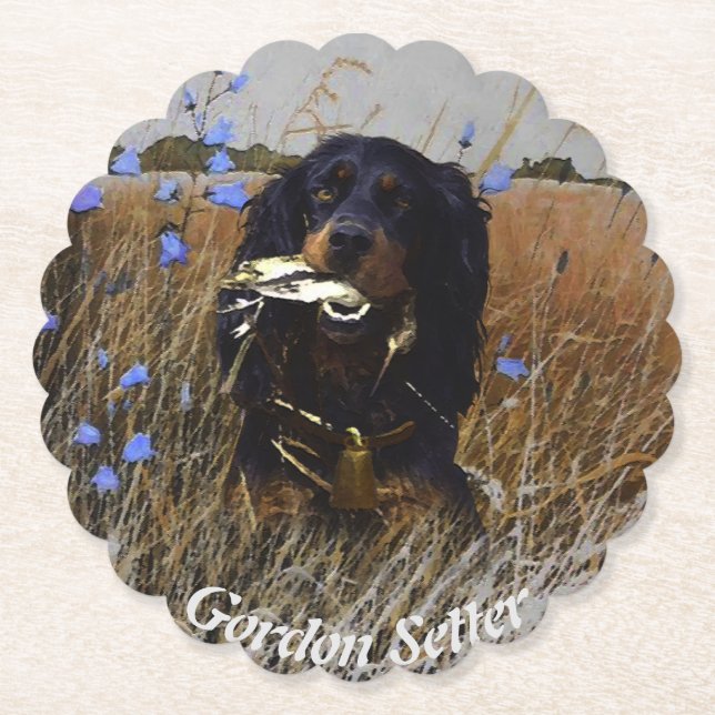 Dessous-de-verre En Papier Gordon Setter (Devant)