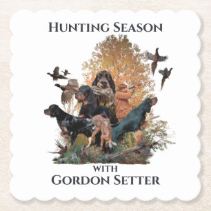Dessous-de-verre En Papier Gordon setters, Art