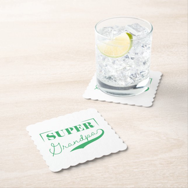 Dessous-de-verre En Papier Grand-père (En situation)