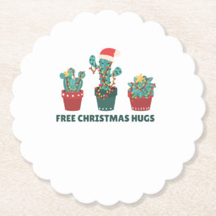 Dessous-de-verre En Papier Gratuit Enceintes de Noël Funny Cactus Plantes